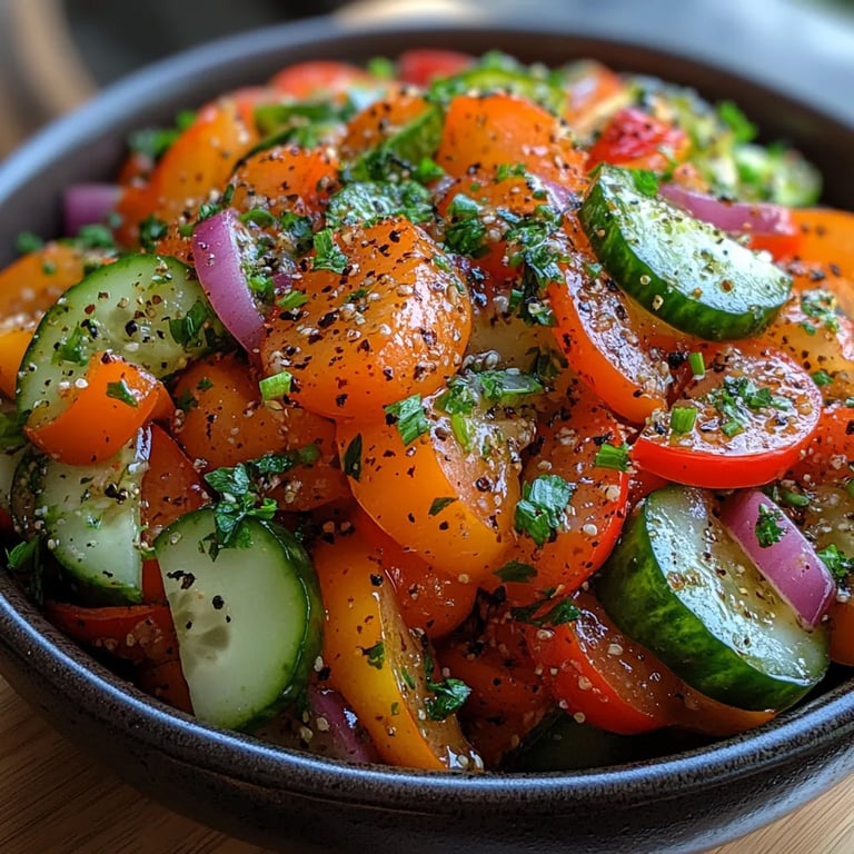 Ensalada Viral de Pepino y Pimiento: Una Increíble Receta Esencial