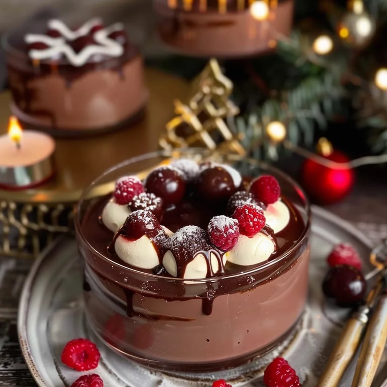 Weihnachtliches RENTIER DESSERT IM GLAS