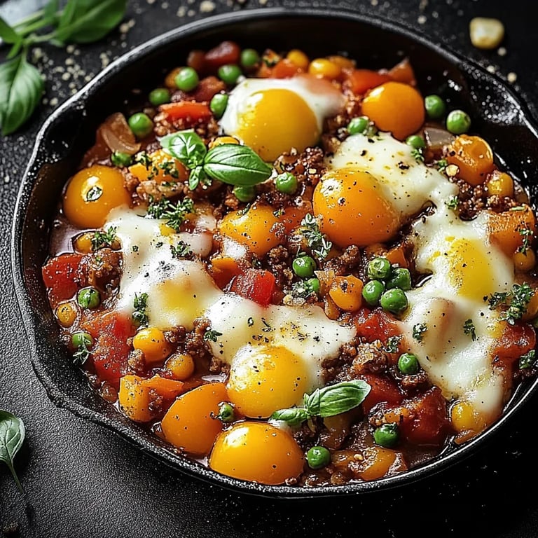 Bunter Gemüse-Hack-Auflauf