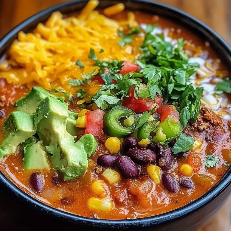Creamy & Spicy Taco Soup