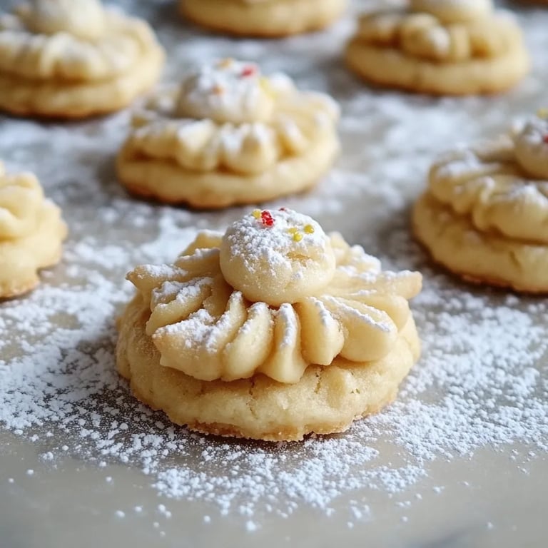 Saftiges Marzipan Spritzgebäck