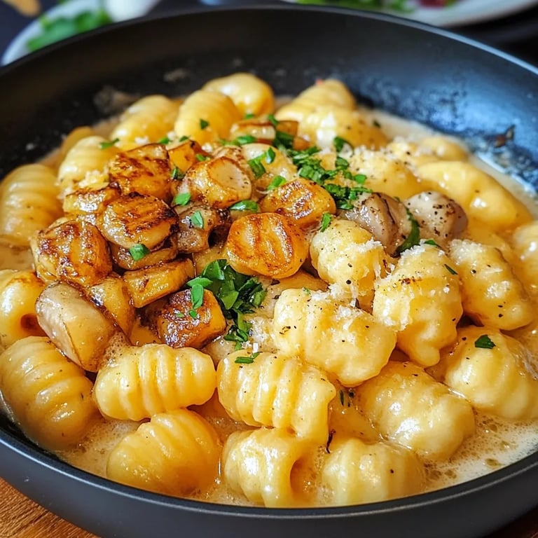 Gnocchi mit Pilz Rahm Soße