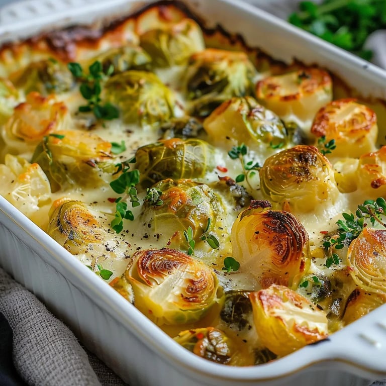 Rosenkohl-Kartoffel-Auflauf