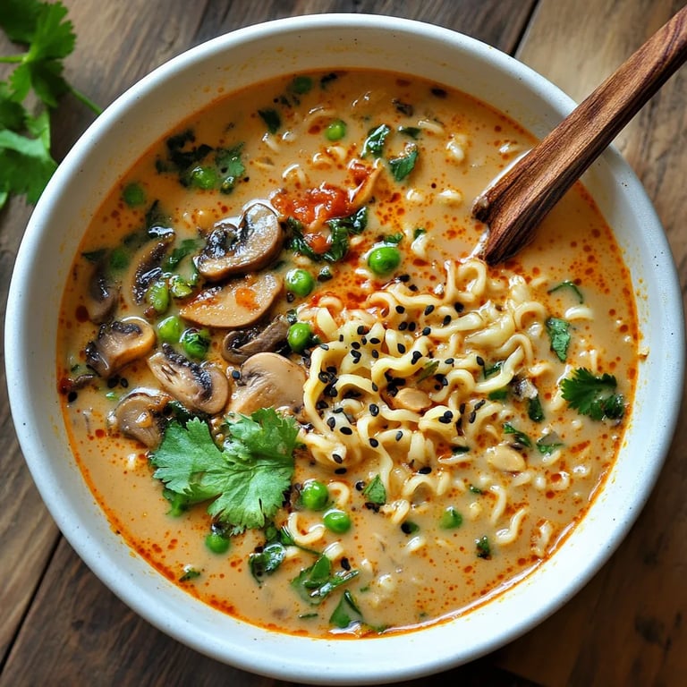 Vegan Spicy Thai Peanut Ramen: An Incredible Ultimate Recipe for 4