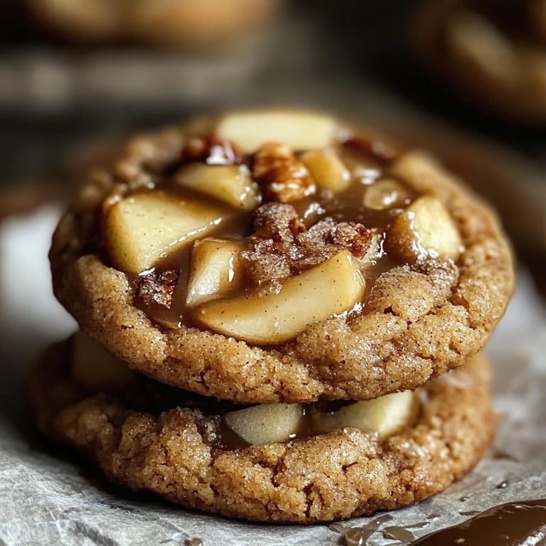 Delicious Caramel Apple Cinnamon Cookies