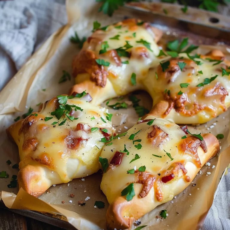 Mini Flammkuchen Sterne