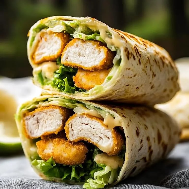 Hähnchen-Caesar-Wrap