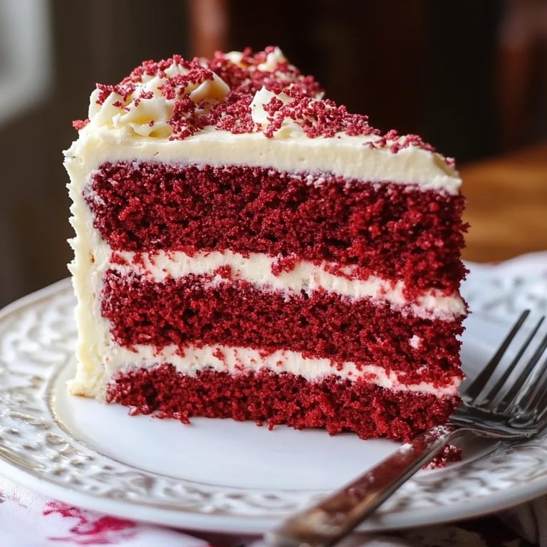 Red Velvet Birthday Cake with Cream Cheese Frosting