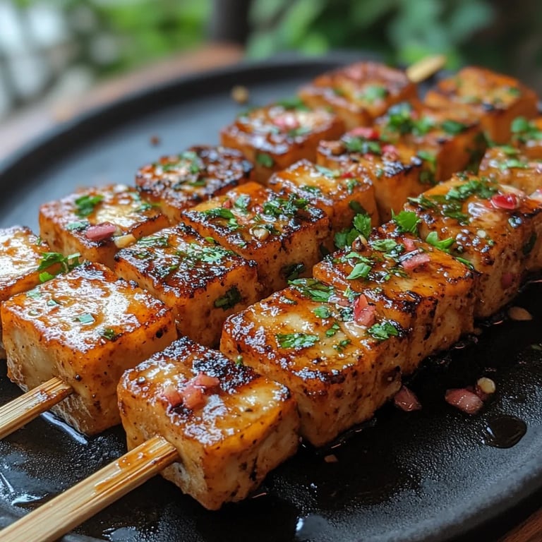 Satay de Tofu con Salsa de Cacahuete: La Increíble Receta Esencial