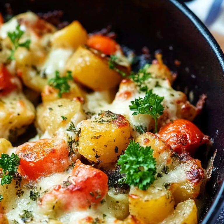 Bunter Gemüseauflauf mit Kartoffeln