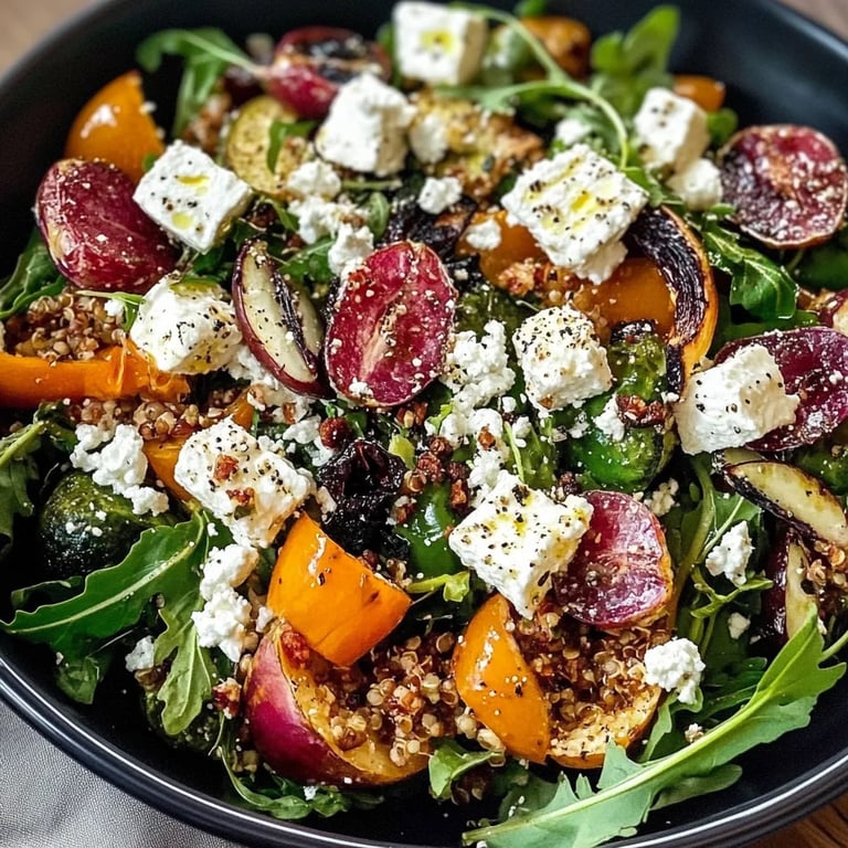 Kürbis Salat mit Feigen, Feta und Quinoa