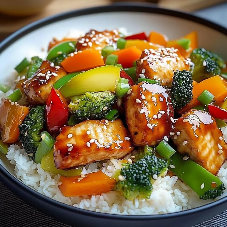 Teriyaki-Lachs mit Gemüse