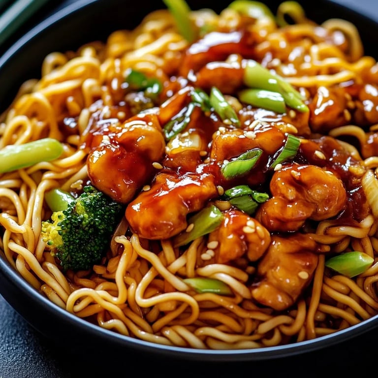 Hähnchen-Teriyaki-Nudeln