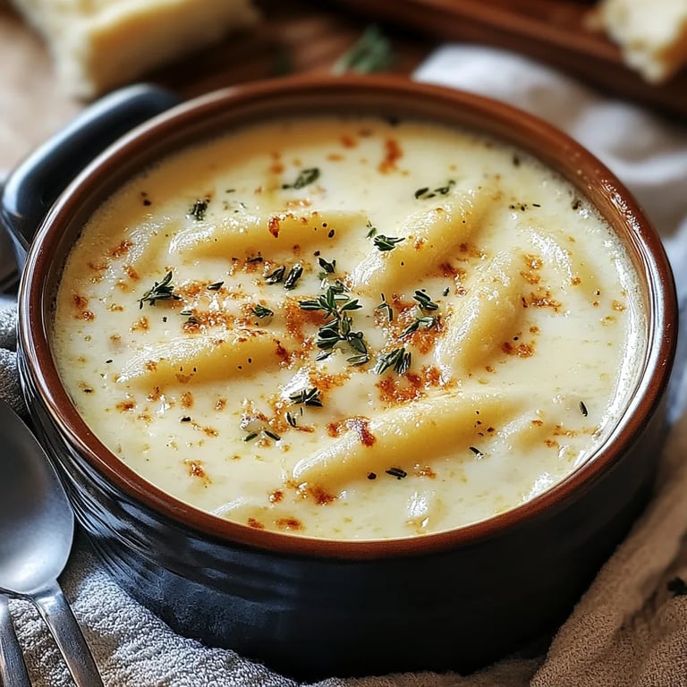 Creamy White Lasagna Soup
