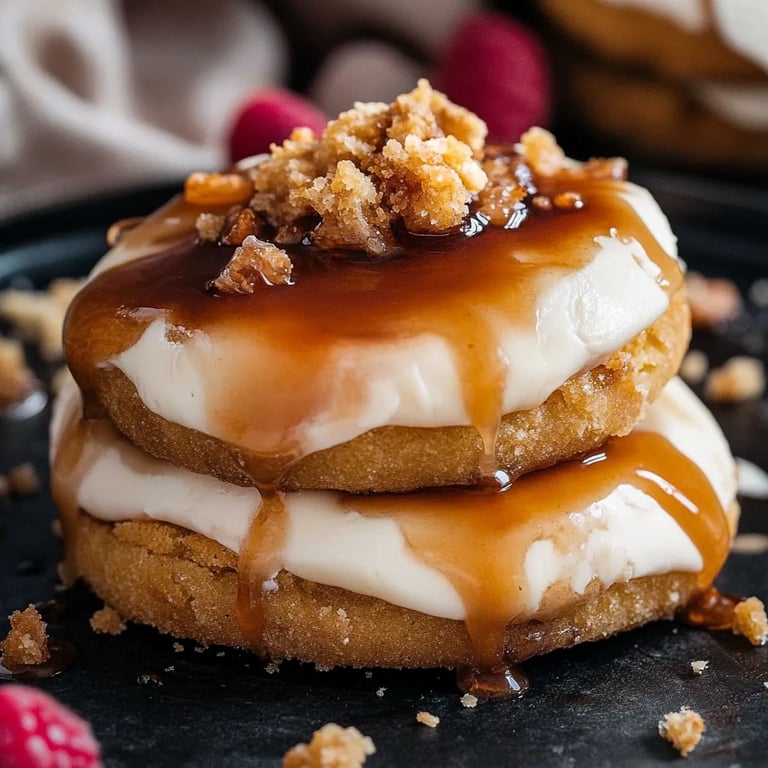 Crumbl Salzkaramell-Käsekuchen-Kekse