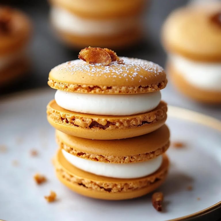 Pumpkin Pie Macarons