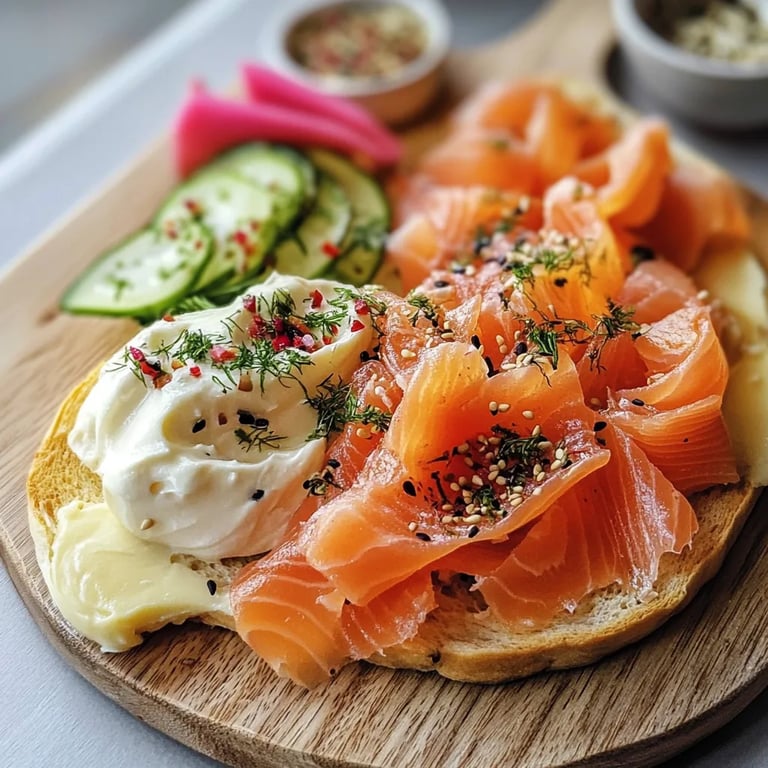 Smoked Salmon & Cream Cheese Board