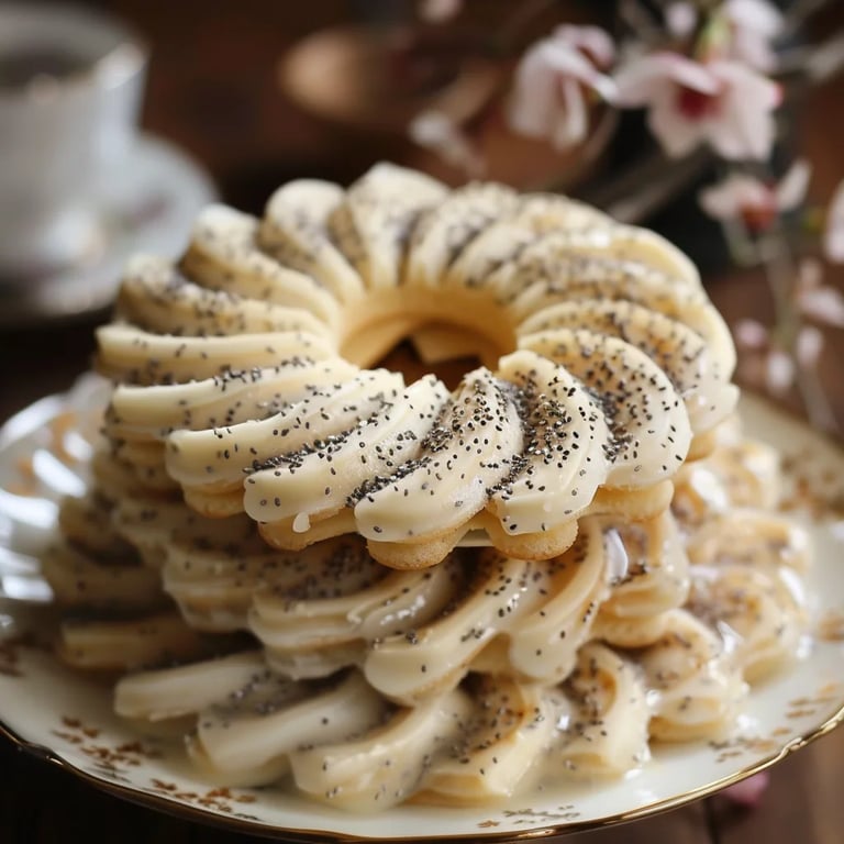 Mohn Marzipan Kringel