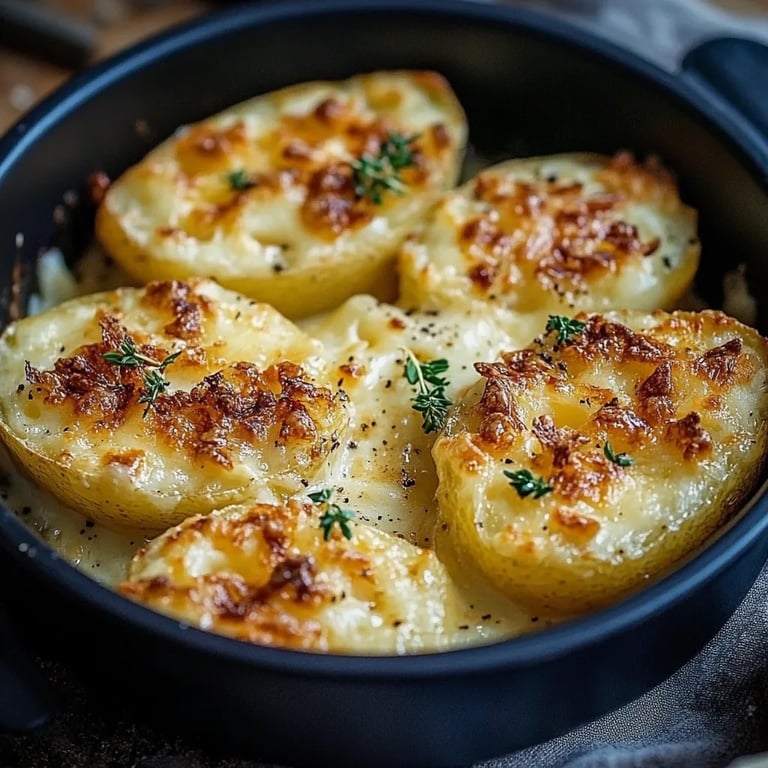 Gebackene Käse-Kartoffeln