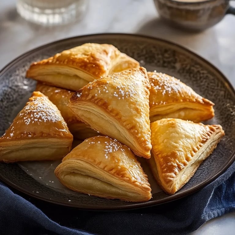 Apfel-Taschen mit Blätterteig