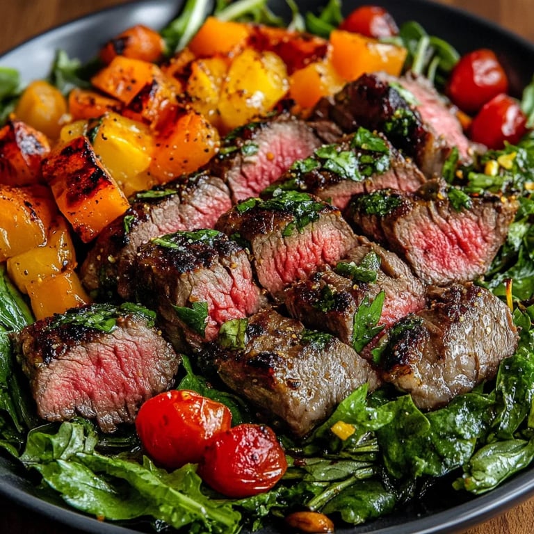 Fall Harvest Steak Salad