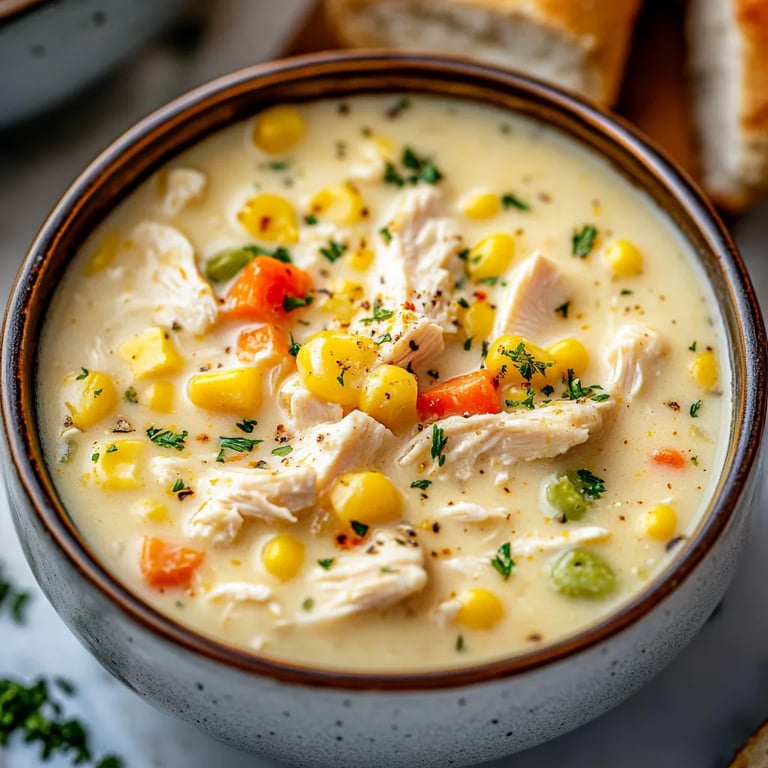 Crockpot Chicken Corn Chowder