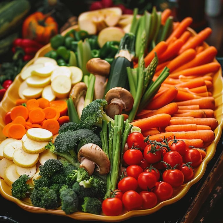 Colorful Turkey Veggie Tray