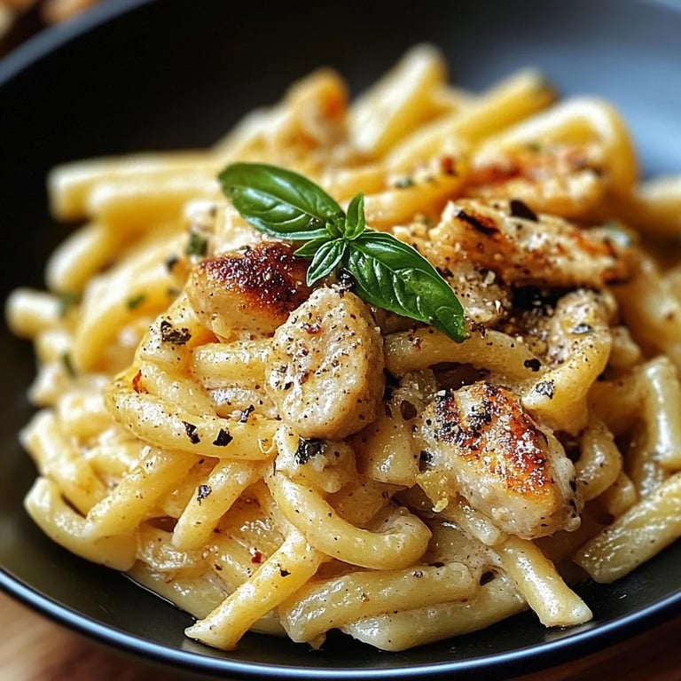 Honig-Pfeffer-Hähnchen-Pasta