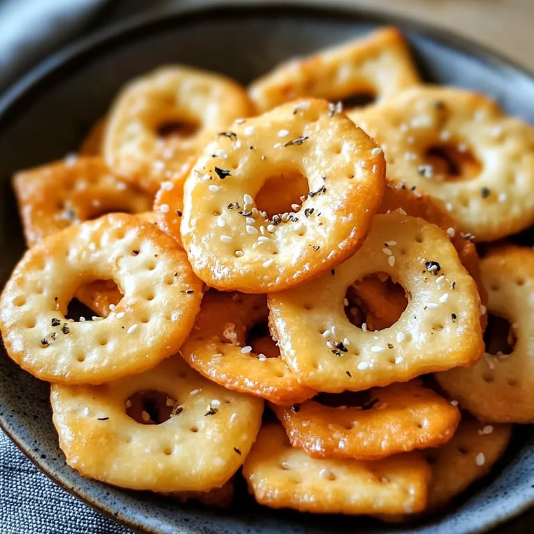 Knusprige italienische Kräuter-Käse-Cracker