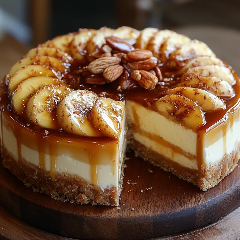 Tarta de Queso con Caramelo y Plátano: Una Increíble Receta Última