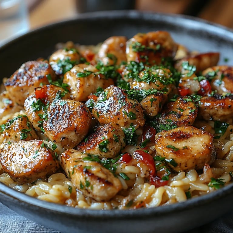 Poulet au Citron, Feta et Orzo : Une Recette Incroyable Ultime