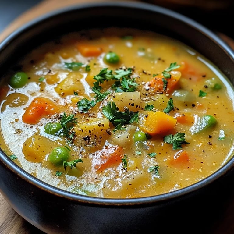 Veggie Pot Pie Soup