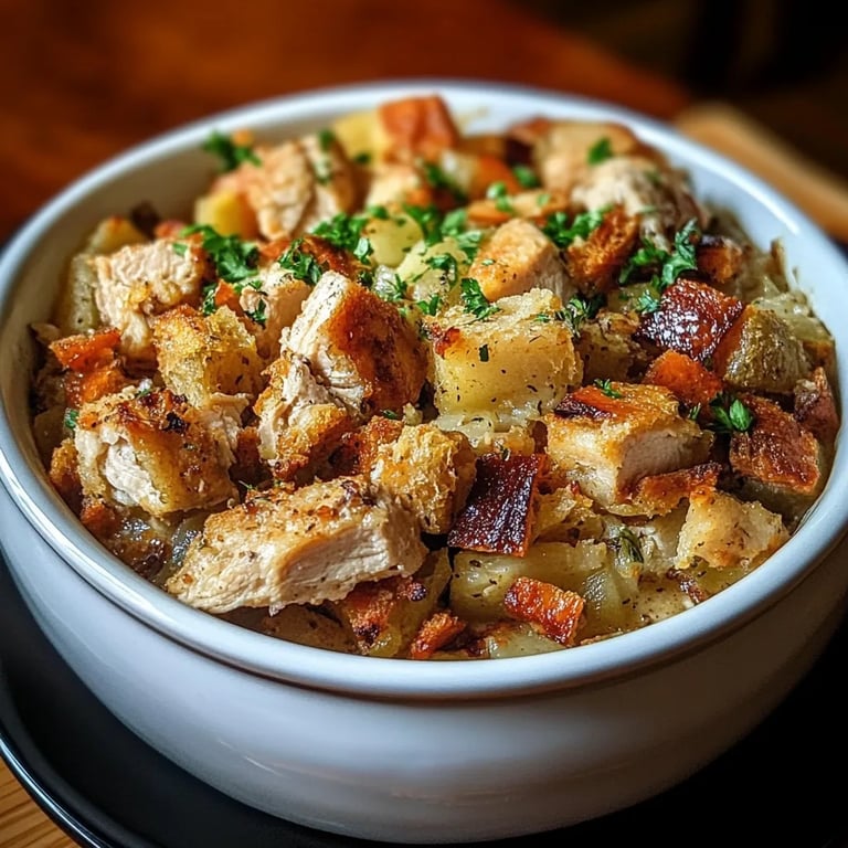 Crock Pot Chicken and Stuffing Dinner