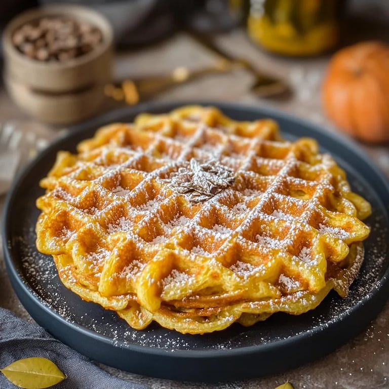 Kürbis Waffeln