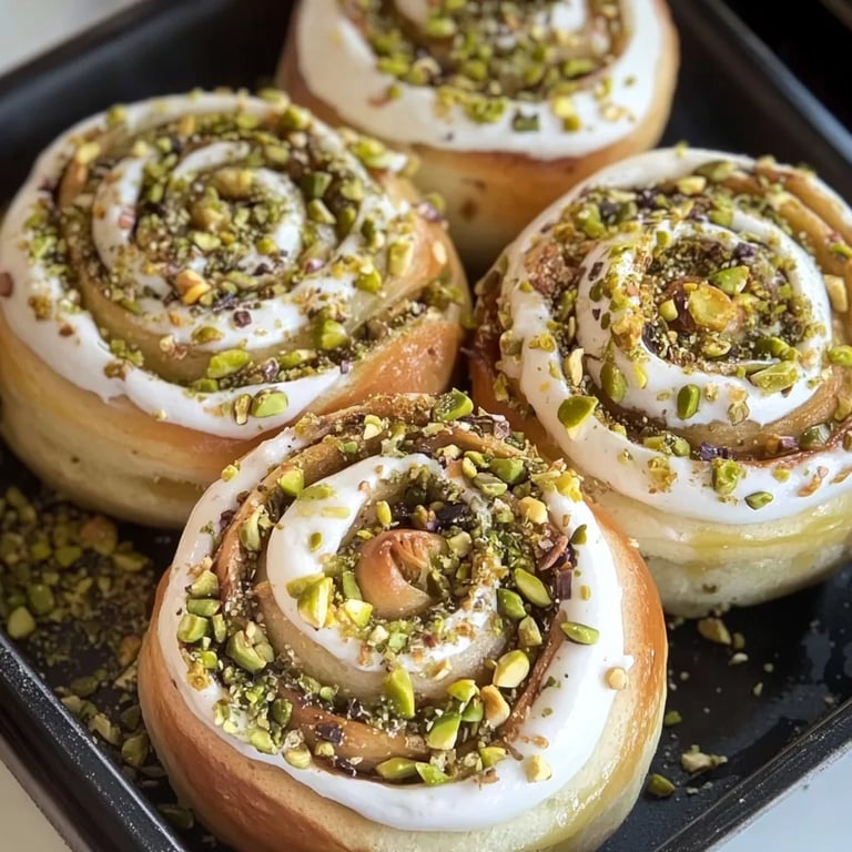 Perfect Pistachio Rolls with Cream Cheese Frosting