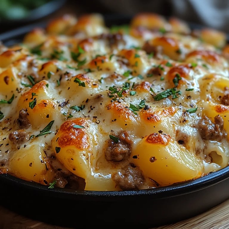 Schnell schmelzender Käse mit Hackfleisch und Kartoffeln: Ein Unglaubliches Ultimatives Rezept