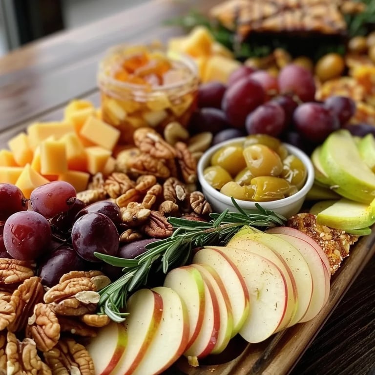 Apple Cheddar Harvest Board