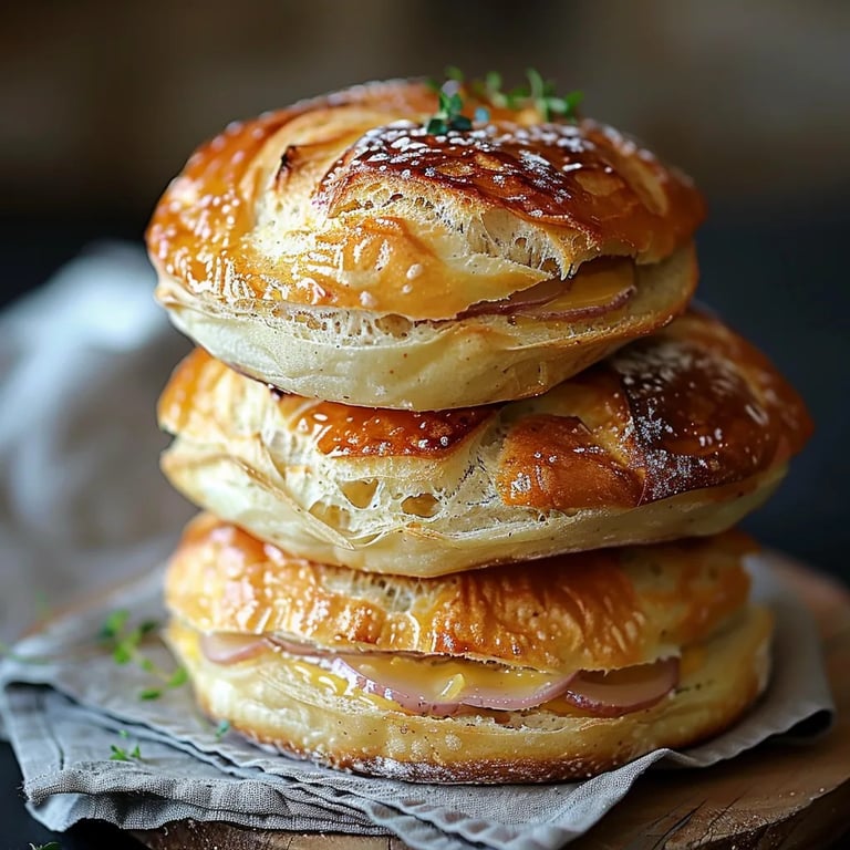 Schinken-Käse-Butter-Schwimm Kekse