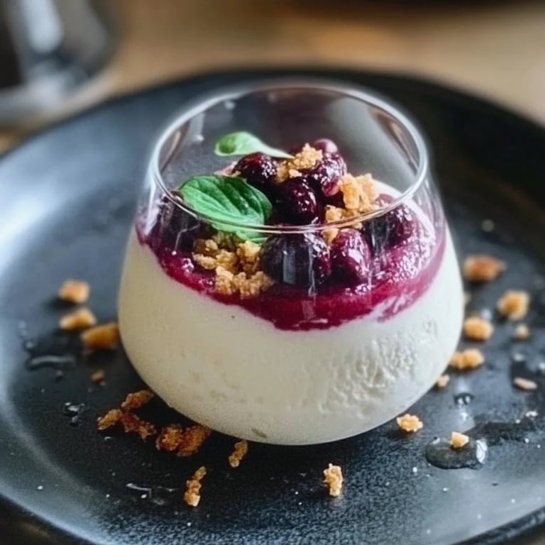 Parmesan Panna Cotta mit Rote Bete Pesto