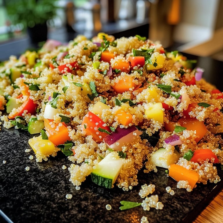 Winterlicher Gesund-&-Leicht-Quinoasalat mit Ofengemüse