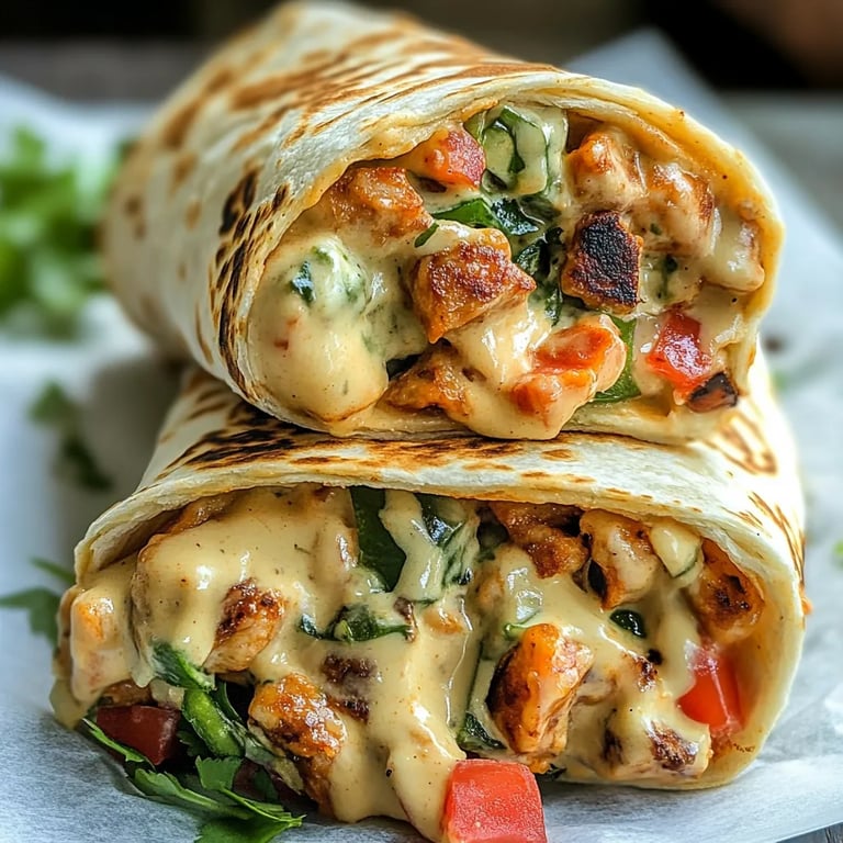 Chipotle Ranch Grillhähnchen-Burrito