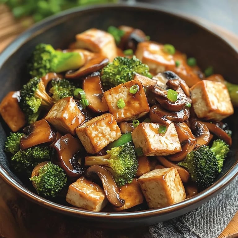 Mushroom and Tofu Stir-Fry