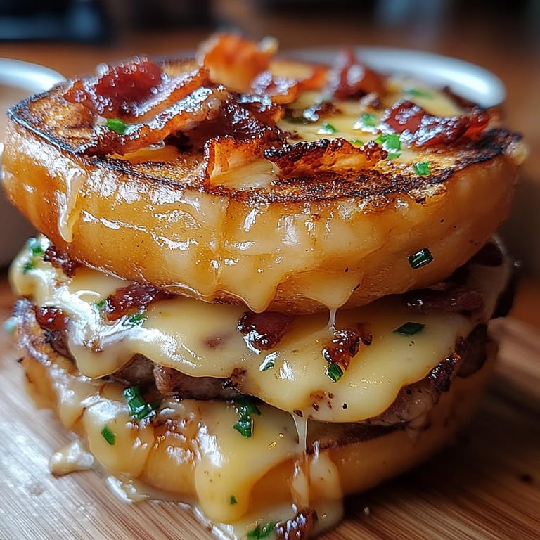 Donut com Queijo Grelhado, Bacon e Maple: Uma Receita Incrível e Definitiva