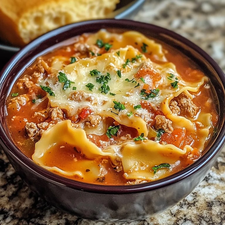 One Pot Lasagna Soup