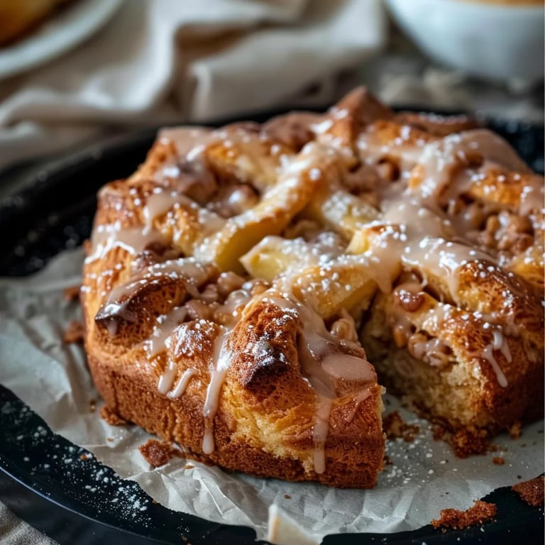Saftiger Zimtschnecken Apfelkuchen
