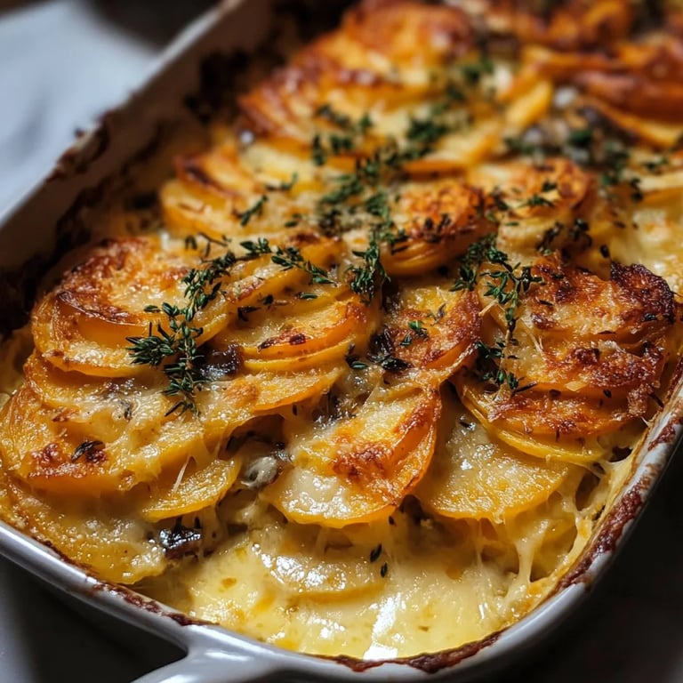 Cheesy Root Vegetable Gratin