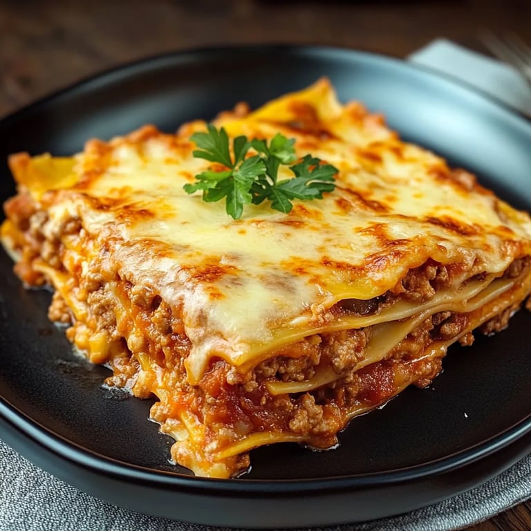 Cremige und leckere Lasagne