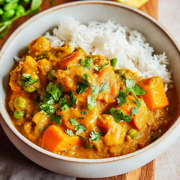 Veganes Butternusskürbis-Curry