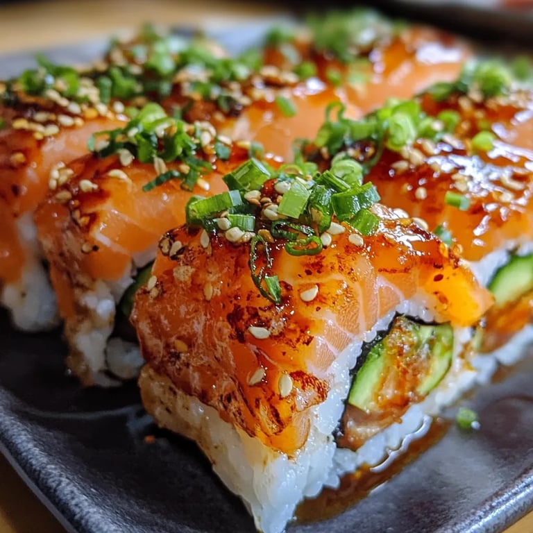 Spicy Salmon Sushi Bake