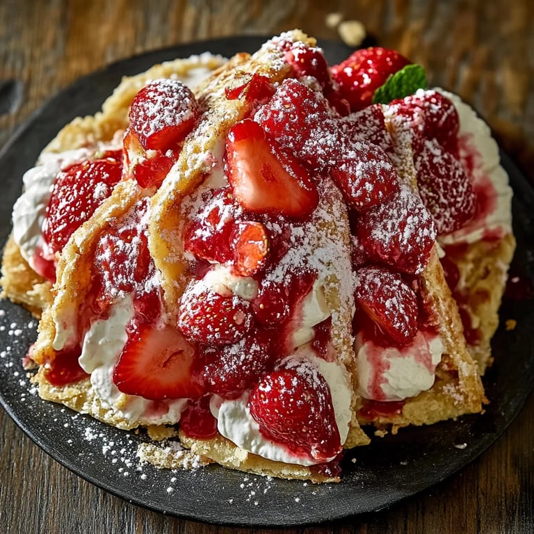 Strawberry Crunch Cheesecake Tacos